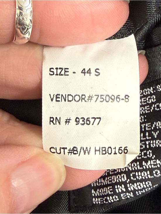 Stafford Executive Gray Blazer 44S Wool Blend Sport Coat Classic Mens - Picture 11 of 13